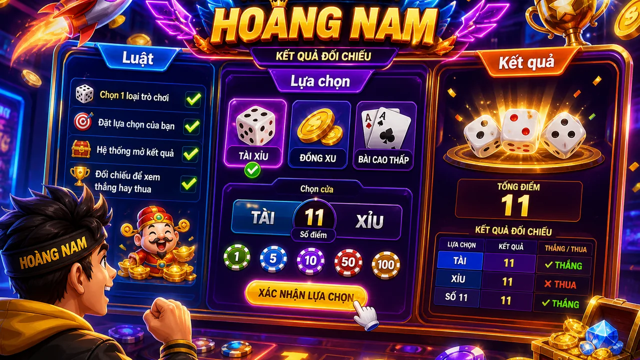 Hoàng Nam đọc nhầm bảng kết quả: ok 365 cách đọc kết quả ván chơi nhanh