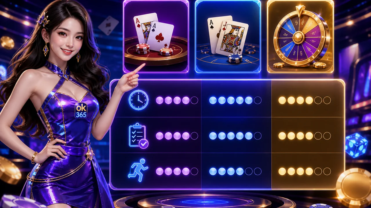 Chọn game nhịp nhanh cho Lan Chi: cách chọn trò chơi phiên nhanh trên ok 365